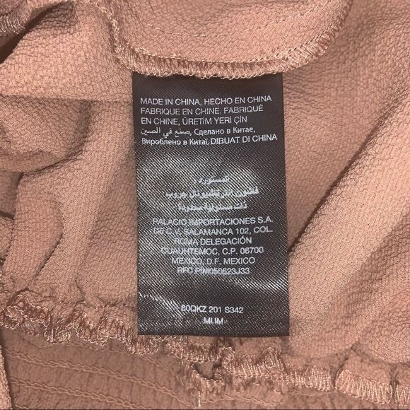 Sz Small Pink Nude Halter Top with Sequins/Stripes - Picture 4 of 15